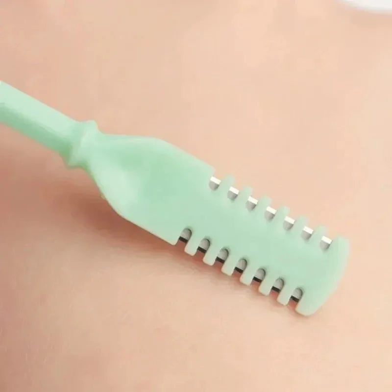 Manual Double Head Nose Hair Trimmer - Painless Portable Nostril Hair Remover & Ear Brow Grooming Tool