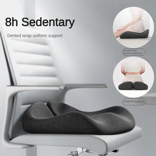 Orthopedic Memory Foam Coccyx Cushion – Tailbone & Sciatica Pain Relief for Office Chair & Car Seat, Non-Slip Comfort Design