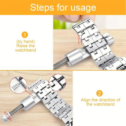 Watch Repair Tool Kit – Link Band Pin Remover & Adjuster Set for Professional Watchmaking