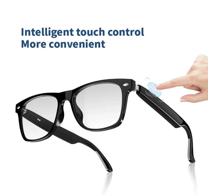 Hiwego Smart Glasses – Blue Light Filtering Polarized Lenses with Audio, Built-in Mic, Speakers, Touch & Voice Assistant for Music