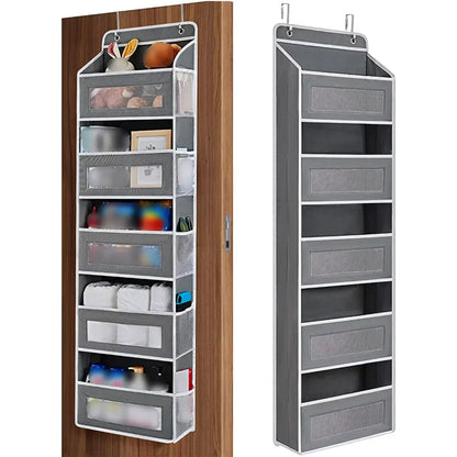5-Layer Door Hanging Storage Organizer - Wall Mounted Space Saver for Camping, Bedroom & Closet Use