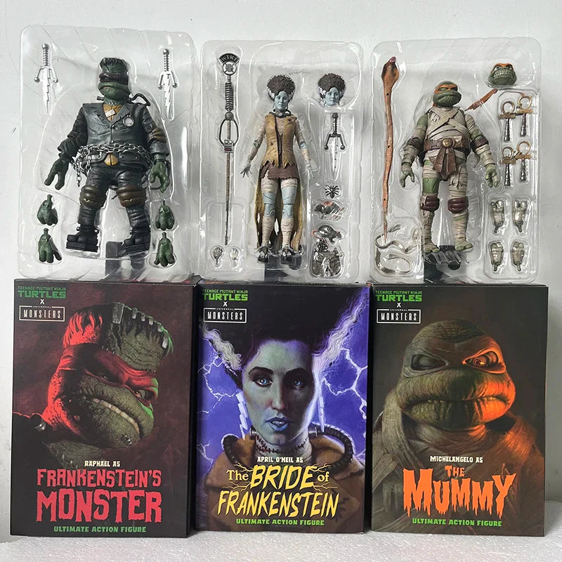 NECA Teenage Mutant Ninja Turtles Action Figures – Last Ronin Leonardo, April O’Neil, Casey Jones, Michelangelo, Raphael & More