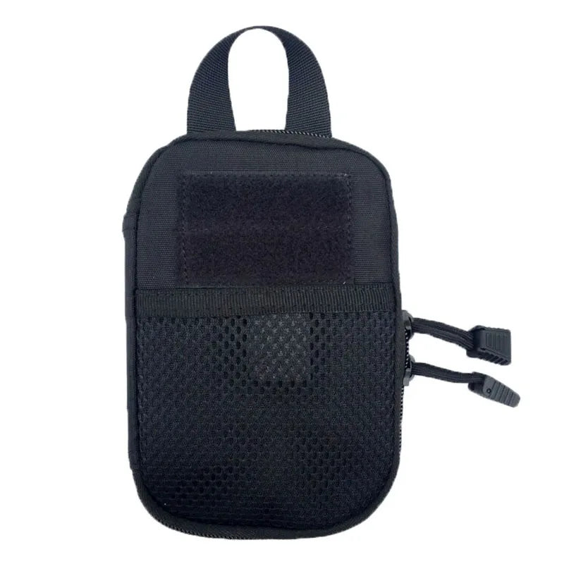Tactical MOLLE EDC Waist Pouch - Portable Outdoor First Aid Bag and Phone Holder for Camping Hunting Accessories