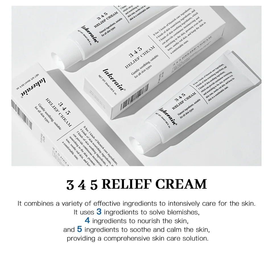 345 Relief Cream – Moisturizing & Soothing Care for Blemish-Free, Nourished Skin