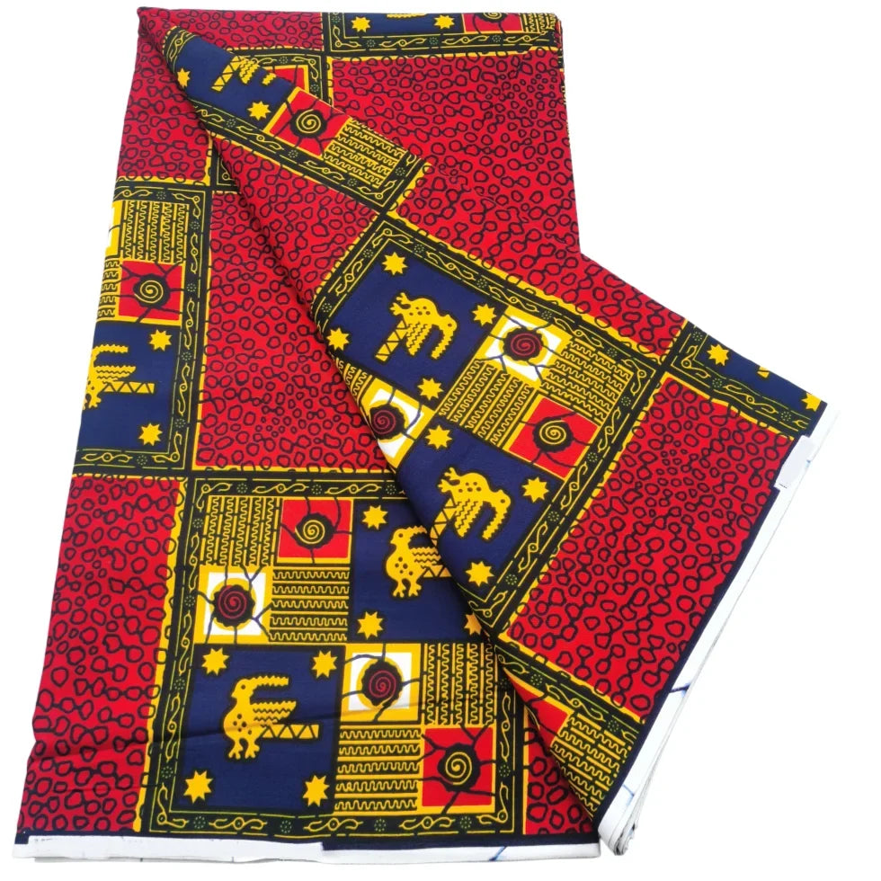 2026 African Real Wax Print Fabric - High Quality Ankara Pagne ABC