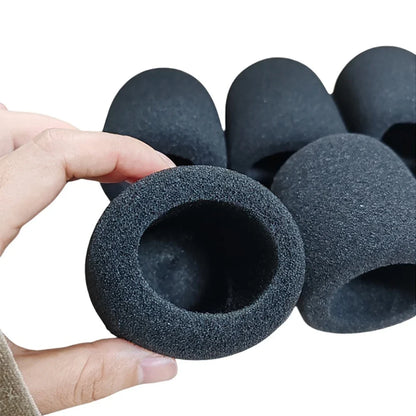 6pcs Microphone Foam Covers - High Density Windscreen Sponge Caps for Standard Microphones