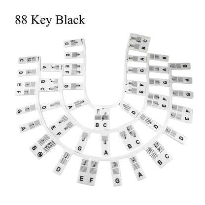 Miwayer Piano Keyboard Stickers - Removable 61/88 Key Note Labels for Beginner Piano Learning Guide