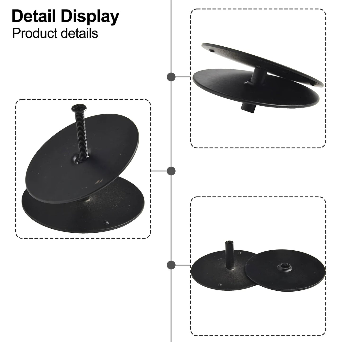 Metal Door Hole Cover Plate - 2-5/8" Door Knob & Deadbolt Hole Blocker