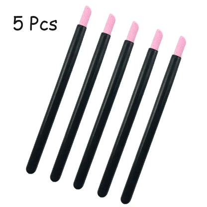 1/5Pcs Nail Art Quartz Grinding Pen - Cuticle Remover Tool for Gel Polish Manicure & Nail Care