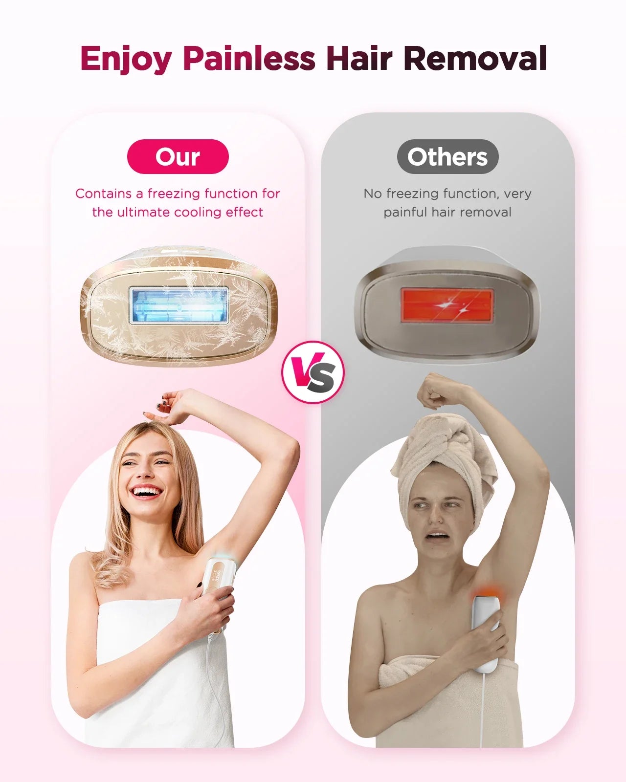 990,000 Flash IPL Laser Epilator — Permanent Painless Hair Removal for Men & Women, Body & Bikini