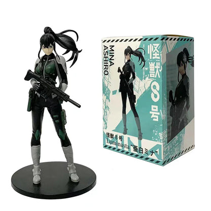 In Stock 1-4PCS Kaiju No. 8 Anime Figures — Kafka Hibino & Mina Ashiro PVC Action Dolls Toy Model Gifts for Kids