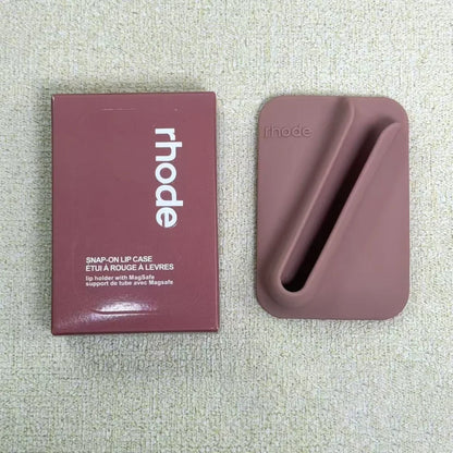 Magnetic Snap-On Lip Gloss Phone Case - MagSafe-Compatible Lipstick Holder for Mobile Phones