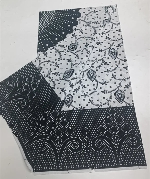 100% Cotton Ankara Wax Fabric - High Quality Soft Real Dutch Pagne Print for Dresses & Sewing