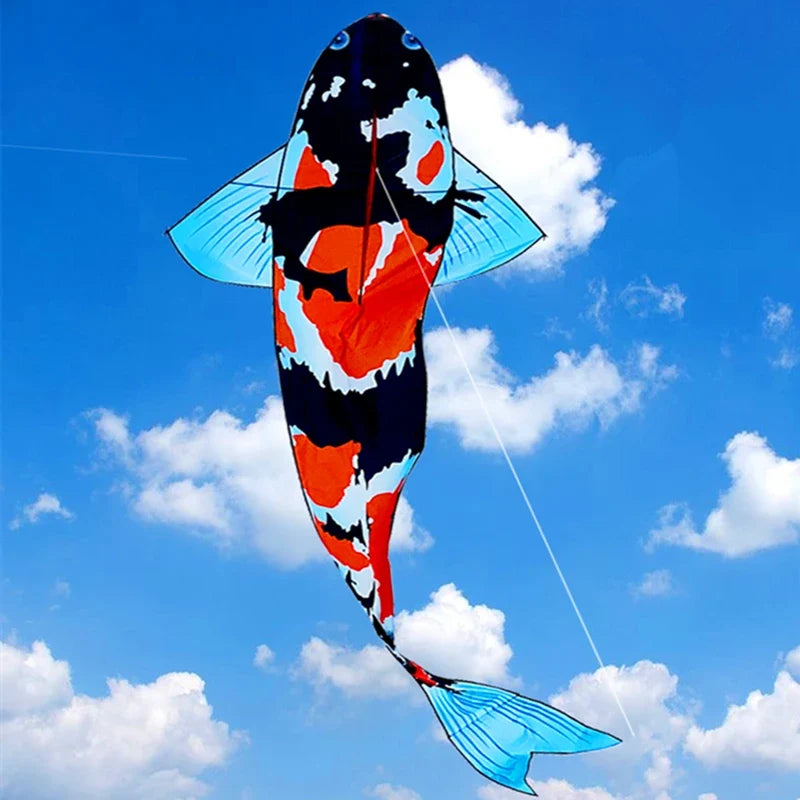 Koi Fish Nylon Kite - Single Line Wind Kite for Kids and Adults