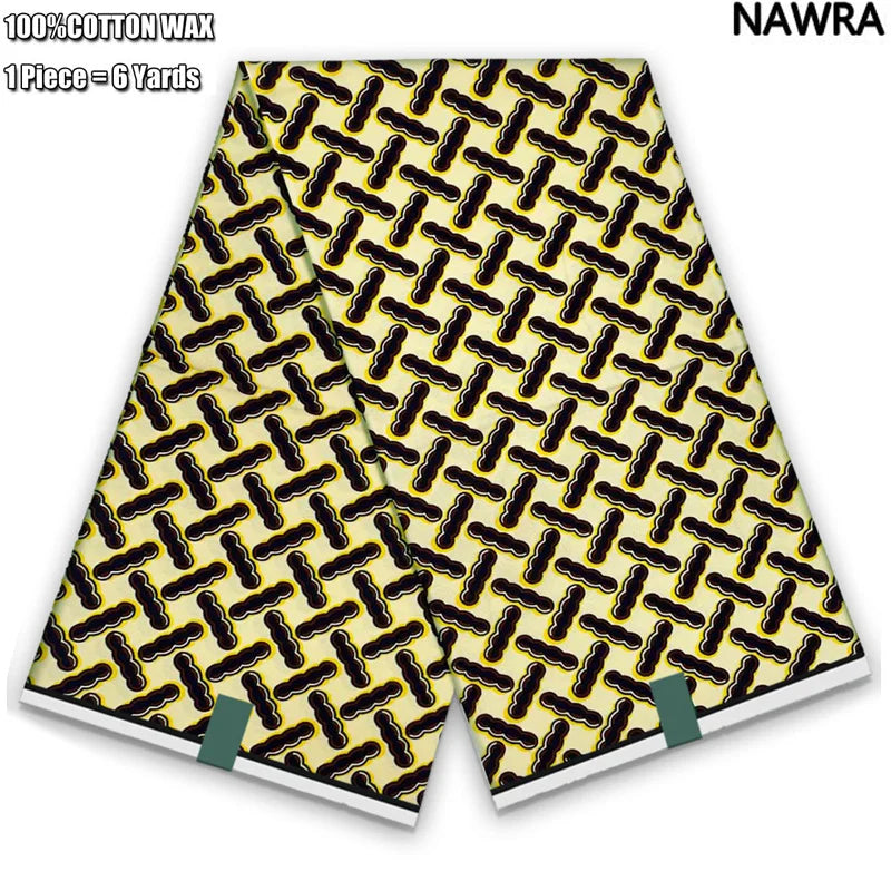 2026 African Real Wax Print Fabric - 100% Cotton Ghana Style Soft Ankara Pagne