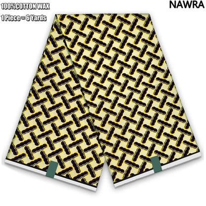 2026 African Real Wax Print Fabric - 100% Cotton Ghana Style Soft Ankara Pagne