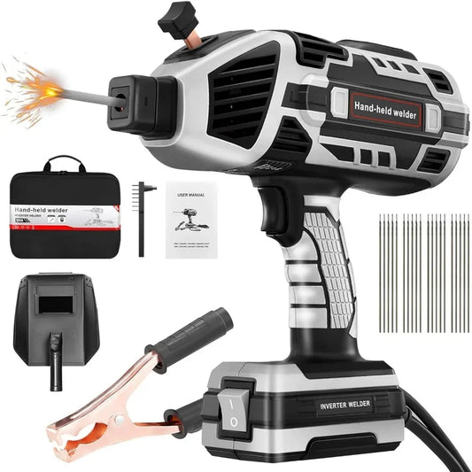 Portable 110V Electric Welding Machine - IGBT Inverter Welder with Adjustable Current Settings