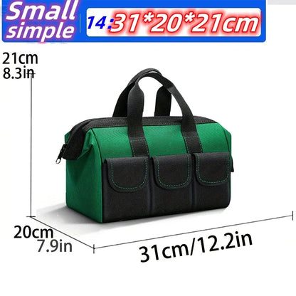 23-Inch Large Tool Bag - Heavy-Duty 1680D Oxford Waterproof Electrician Storage Organizer