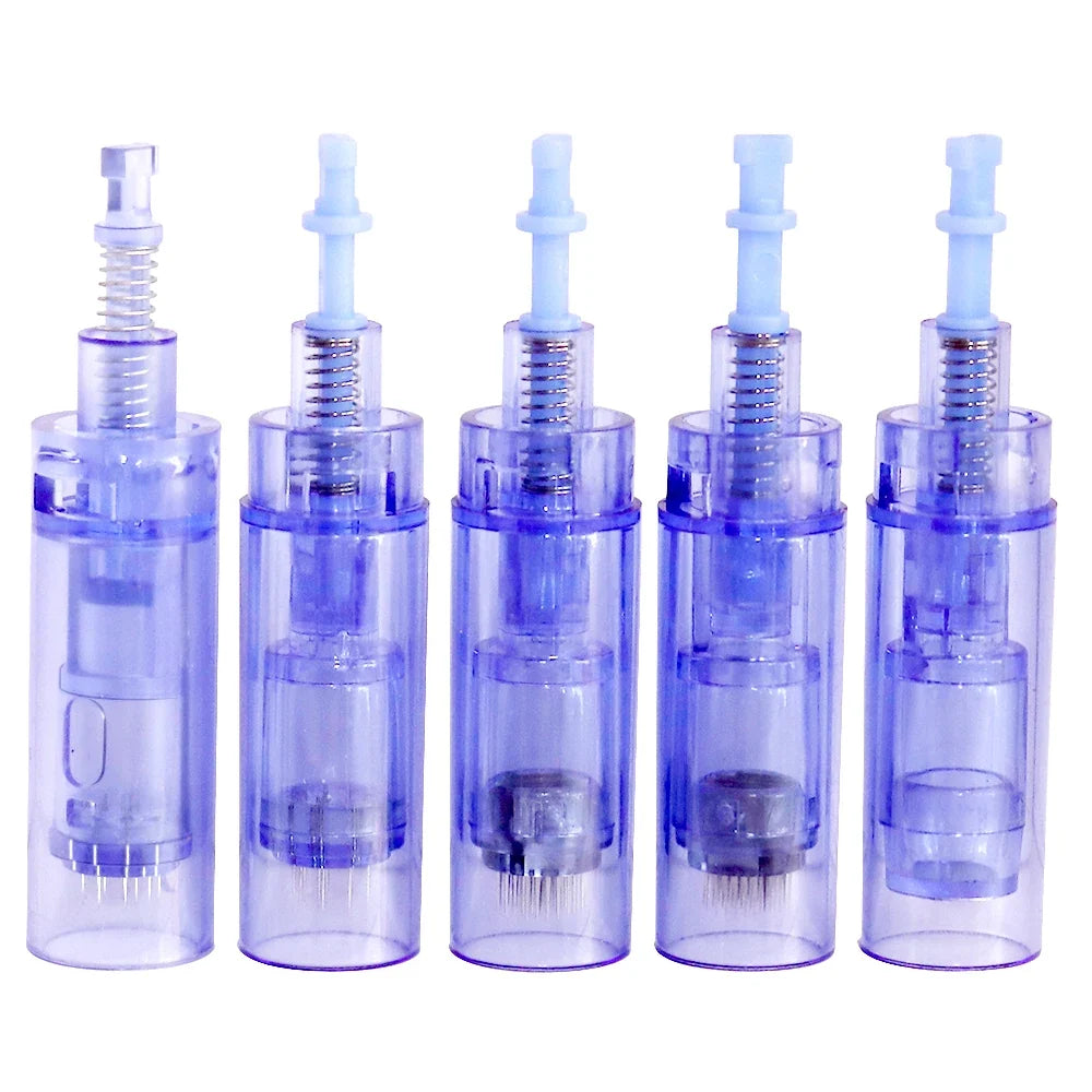 10PCS Dermapen Nano Needle Cartridges - Disposable Microneedling Replacement Tips for A1 Pen Devices