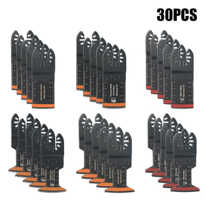 Tooth Oscillating Saw Blade Kit - 10-39PCS Carbide Multitool Blades for Wood PVC & Metal Cutting