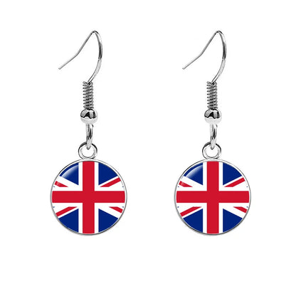 France National Flag Earrings - Multicolor Country Flag Jewelry for Women, Travel Pride & Celebration Gifts