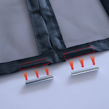 Magnetic Door Screen Mosquito Net - Auto Closing Black Fly Insect Mesh Curtain for Kitchen & Living Room