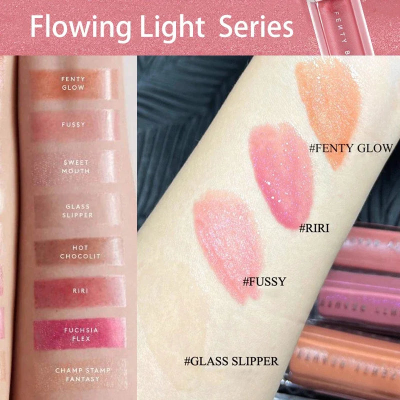 Fenty Beauty Lip Glaze – Moisturizing Glitter Lip Plumper Liquid Lipstick for Women & Beginners