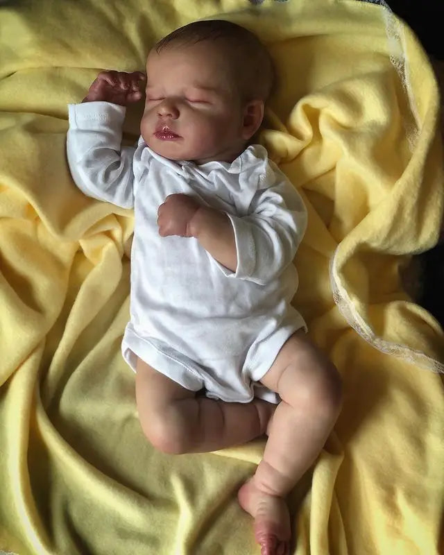 MRB 50cm Realistic Bebe Reborn Doll – Handmade Silicone Vinyl LouLou Toy for Girls Christmas Gift
