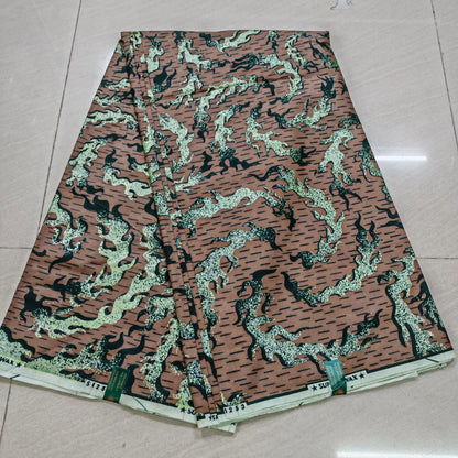 100% Cotton African Wax Print Fabric - High Quality Ankara Fabric 6 Yards