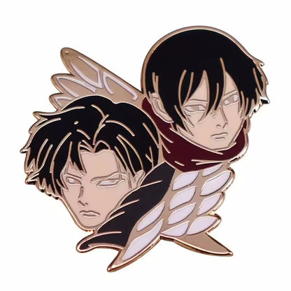 Attack on Titan Enamel Pin Badge - Anime Metal Lapel Pin for Bags, Backpacks & Fan Collectible Gift