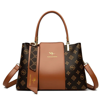 Luxury Women’s Leather Handbag – Large Capacity Shoulder & Crossbody Designer Bag