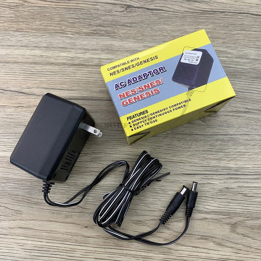 3 in 1 AC Power Adapter Cable - US Plug Charger for NES Super Nintendo SNES Sega Genesis II Console 100-245V