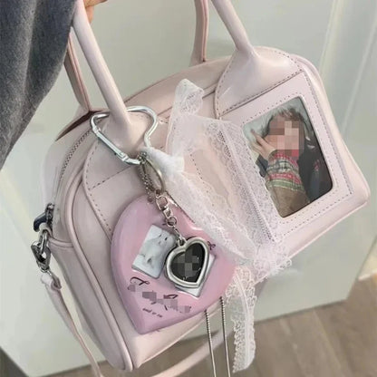 2025 Y2K Harajuku Shoulder Bag - Style Transparent Ita Crossbody Handbag for Women Japanese Fashion Trend Purse