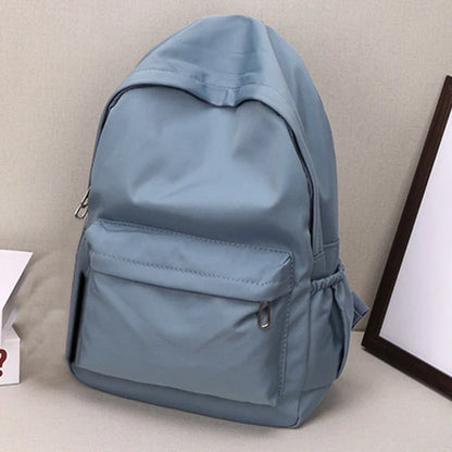 Women’s Waterproof School Backpack | Large Capacity Solid Color Daypack for Teens & Students