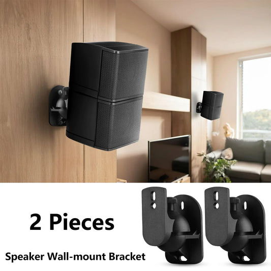 Speaker Wall Mount Bracket - Space-Saving Rugged Audio Speaker Mount Stand