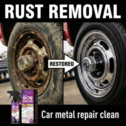 Powerful Rust Remover Spray - Fast Metal Rust Removal Solution for Cars, Bikes, Tools & Household Repairs