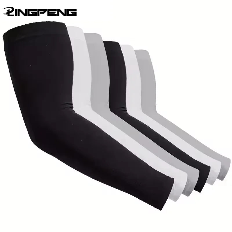 Breathable UV Sun Protection Arm Sleeves, 1/3 Pair Cooling Sports & Driving Outdoor Arm Guards for Summer Adventures