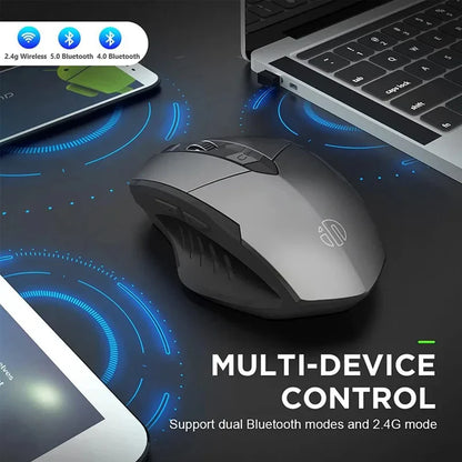 INPHIC Bluetooth Wireless Mouse – Rechargeable 2.4G Silent Office Mouse for PC, Laptop, Tablet, and Smartphone