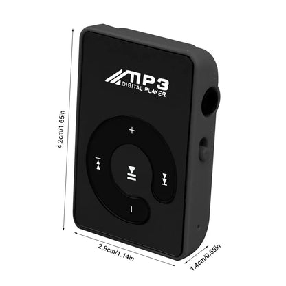 C Key Mini MP3 Player - Portable HiFi USB Music Player with TF Card Support for Sports & Travel