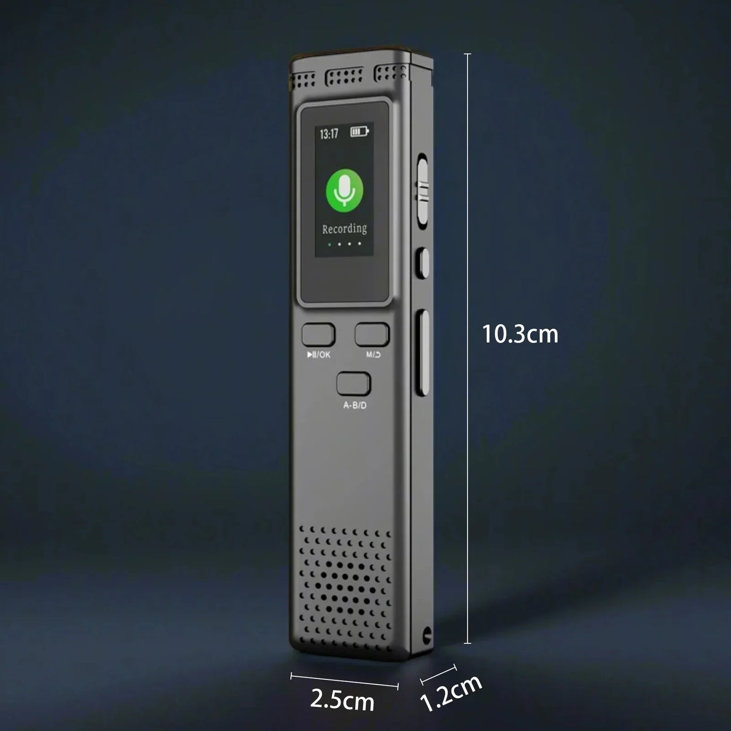64GB/16GB/8GB Digital Voice Recorder – Voice Activated Audio Recording, Noise Reduction, MP3 Playback, 288hrs Storage