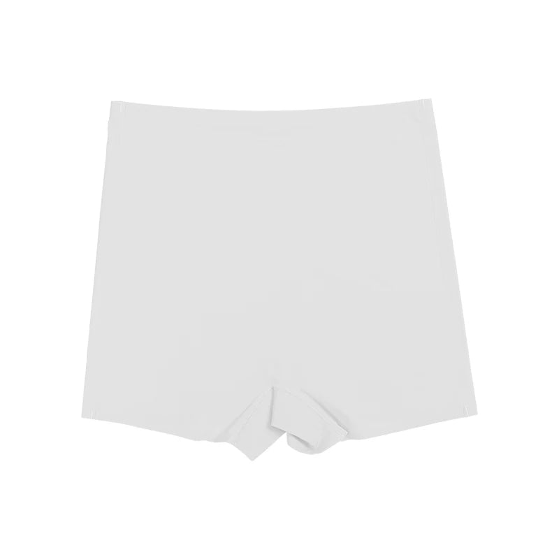 Seamless Ice Silk Biker Shorts - Women’s Stretchy Yoga Leggings Boxer Style Sports Shorts for Everyday Comfort