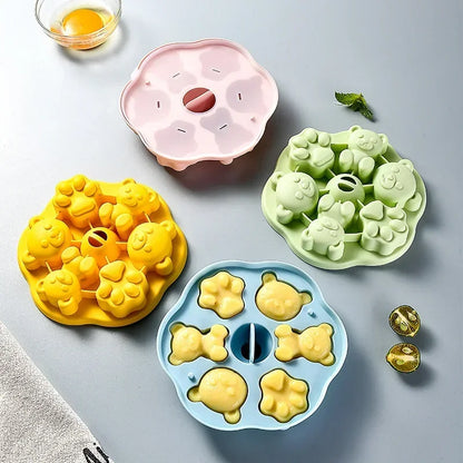 Silicone Baby Food Cake Mold – Heat Resistant Steaming, Boiling & Air Fryer Safe Complementary Food Kitchen Accessory