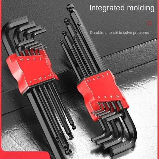 High-Strength Hex Wrench Set - Durable Hex Key Spanner Tool for Repairs & Assembly