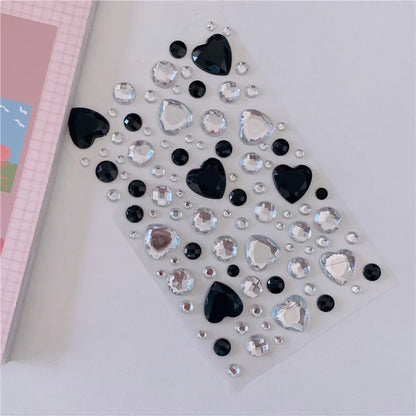 Glitter Face Rhinestone Stickers - Kids Eye & Face Diamond Jewels for Festival Makeup, Parties & Creative Looks