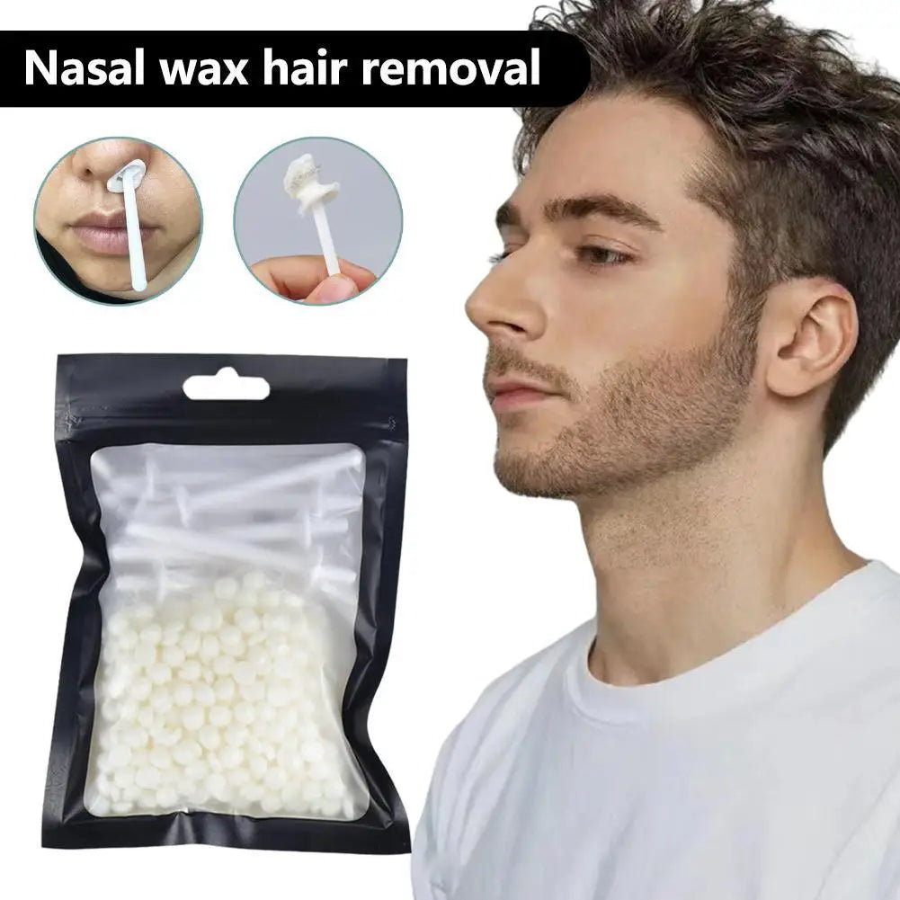 Portable Nose & Ear Hair Removal Wax Kit 25g/50g – Painless Nose Waxing Set for Men & Women
