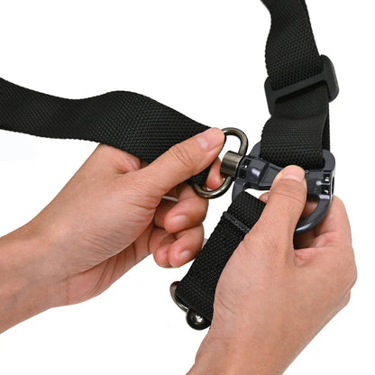 Tactical Adjustable MS4 Rifle Sling — QD Metal Swivel, 2-Point & Single-Point Quick Release for Multi-Mission Use