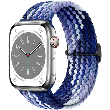 Braided Solo Loop Apple Watch Band – Adjustable Nylon Strap for iWatch Series SE, 4–8 & Ultra (40mm–49mm) Bracelet Wristband