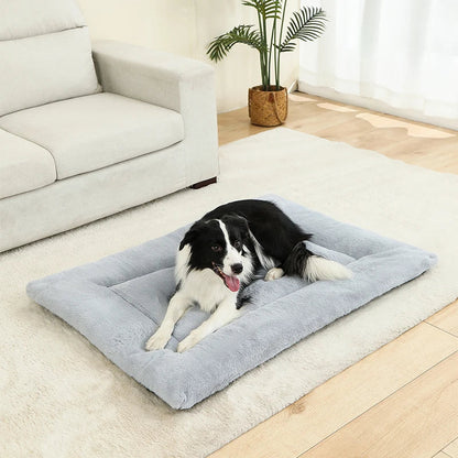 Soft Long Plush Dog & Cat Bed – Cozy Pet House Cushion Basket Sleeping Sofa