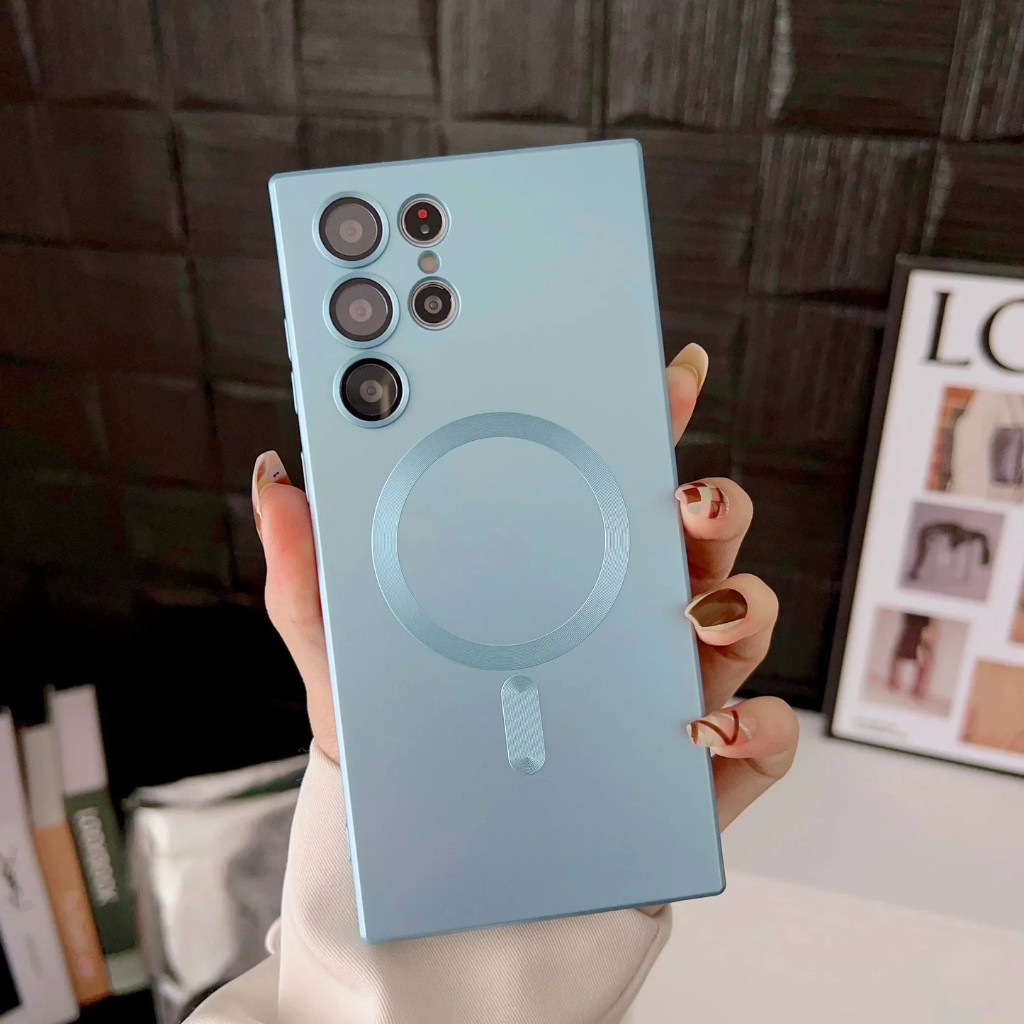 Luxury Magnetic Wireless Charging Case - Shockproof Soft Cover for Samsung Galaxy S26, S25, S24 & S23 Series