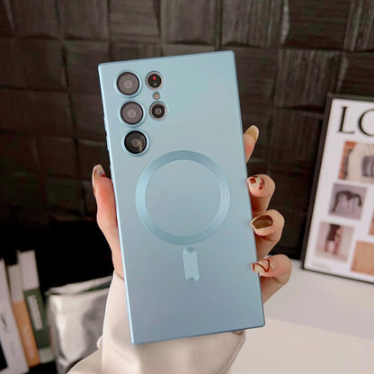 Luxury Magnetic Wireless Charging Case - Shockproof Soft Cover for Samsung Galaxy S26, S25, S24 & S23 Series
